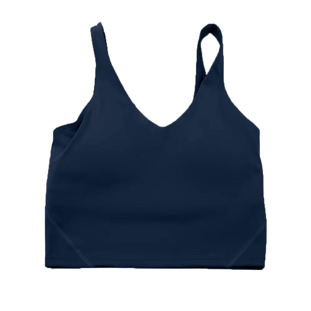 Women'S Sports Yoga Bra U-Back Gathering High Quality Fitness Running Shock Proof, Quick Drying, Breathable Sports Tank Top
