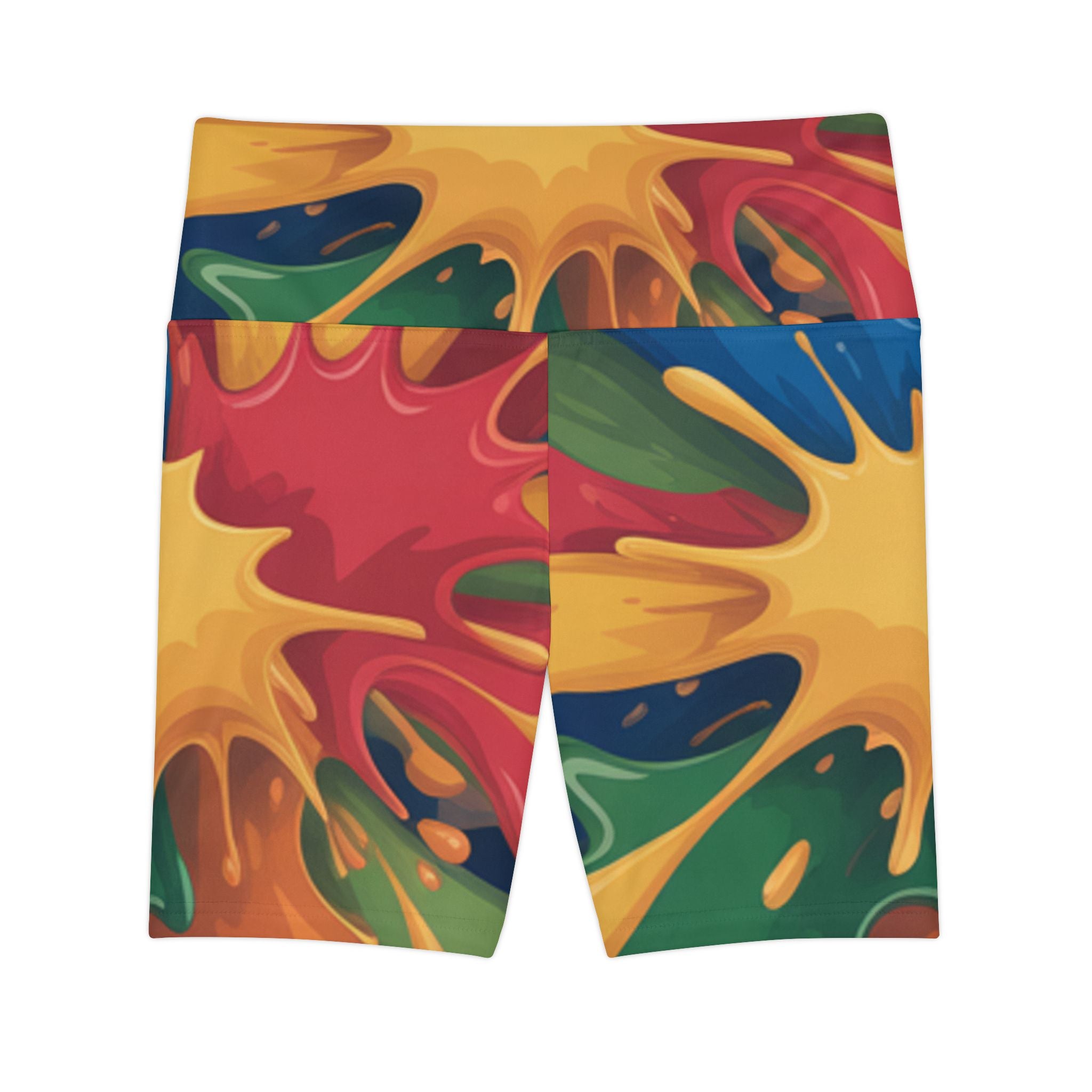 Paint Splash Women's Workout Shorts – Colorful AOP Activewear