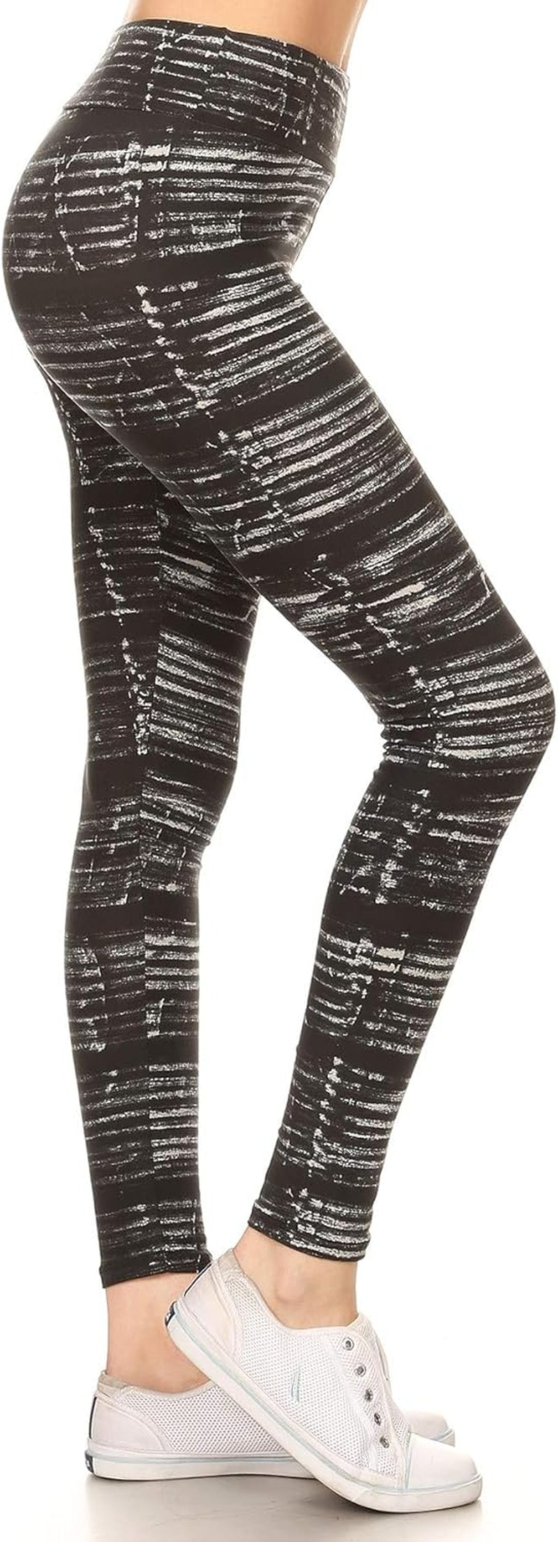 High Waisted Tie Dye & Fabric Print Leggings for Women - Reg, Plus, 1X3X, 3X5X