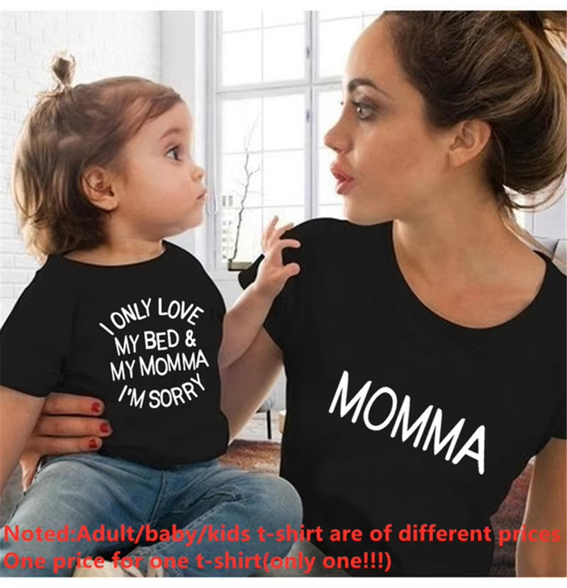 Son of Queen Mother of a Prince Mommy and Son Shirts Mommy and Kid Baby Boy Matching Tshirts Summer Matching Family Tshirts