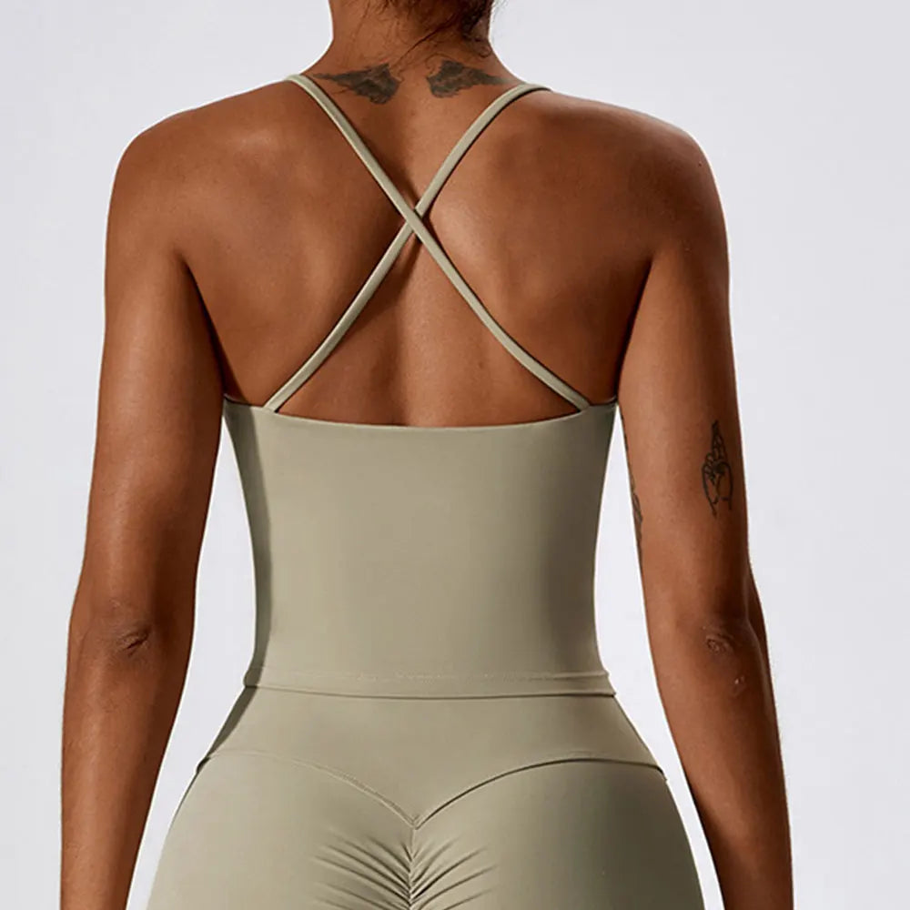 Women Top Sports Bra Thin Push up Sport Bra Yoga Gym Crop Top Brassiere Fitness Tube Top Breathable Beauty Back Bras