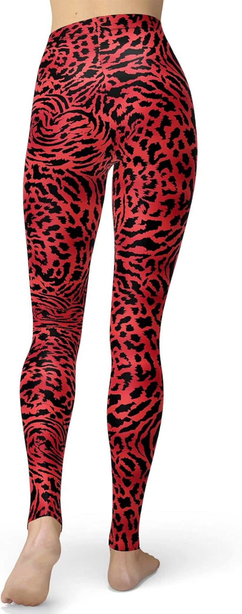 Women'S Leopard Printed Leggings Animal Skin Brushed Buttery Soft Tights