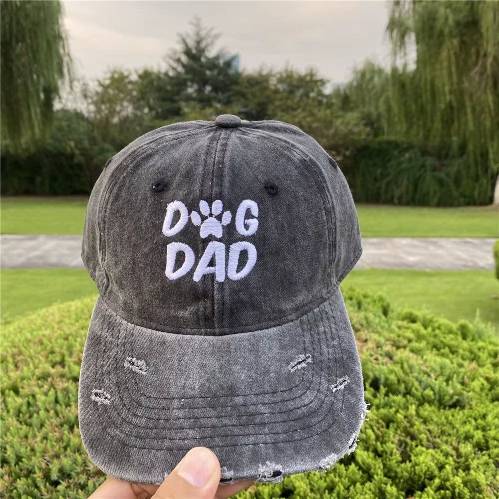 Outdoor Sport Baseball Caps Summer Fashion Letters DOG DAD DOG MOM Embroidery Adjustable Men Women Gorra Caps Bone Hip Hop Hats