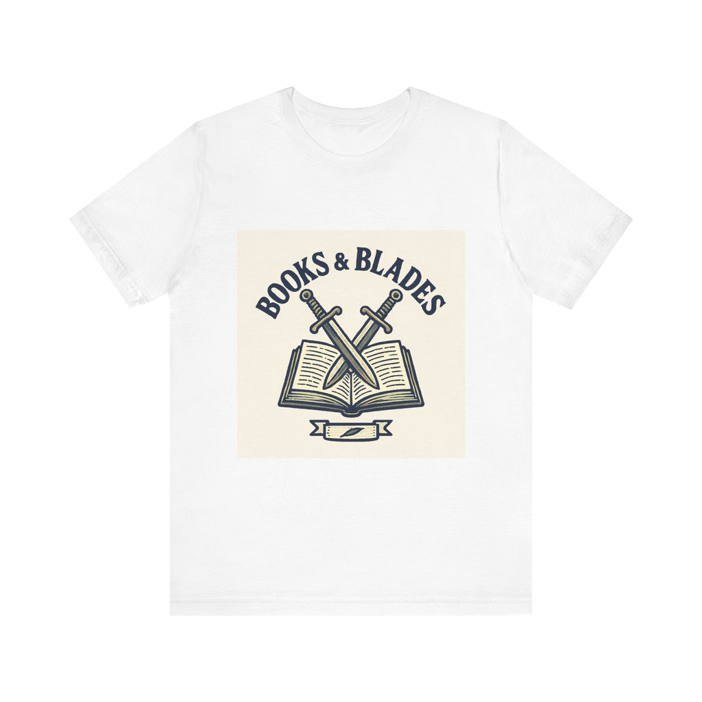 Books & Blades T-Shirt — Literary Swordfan Tee