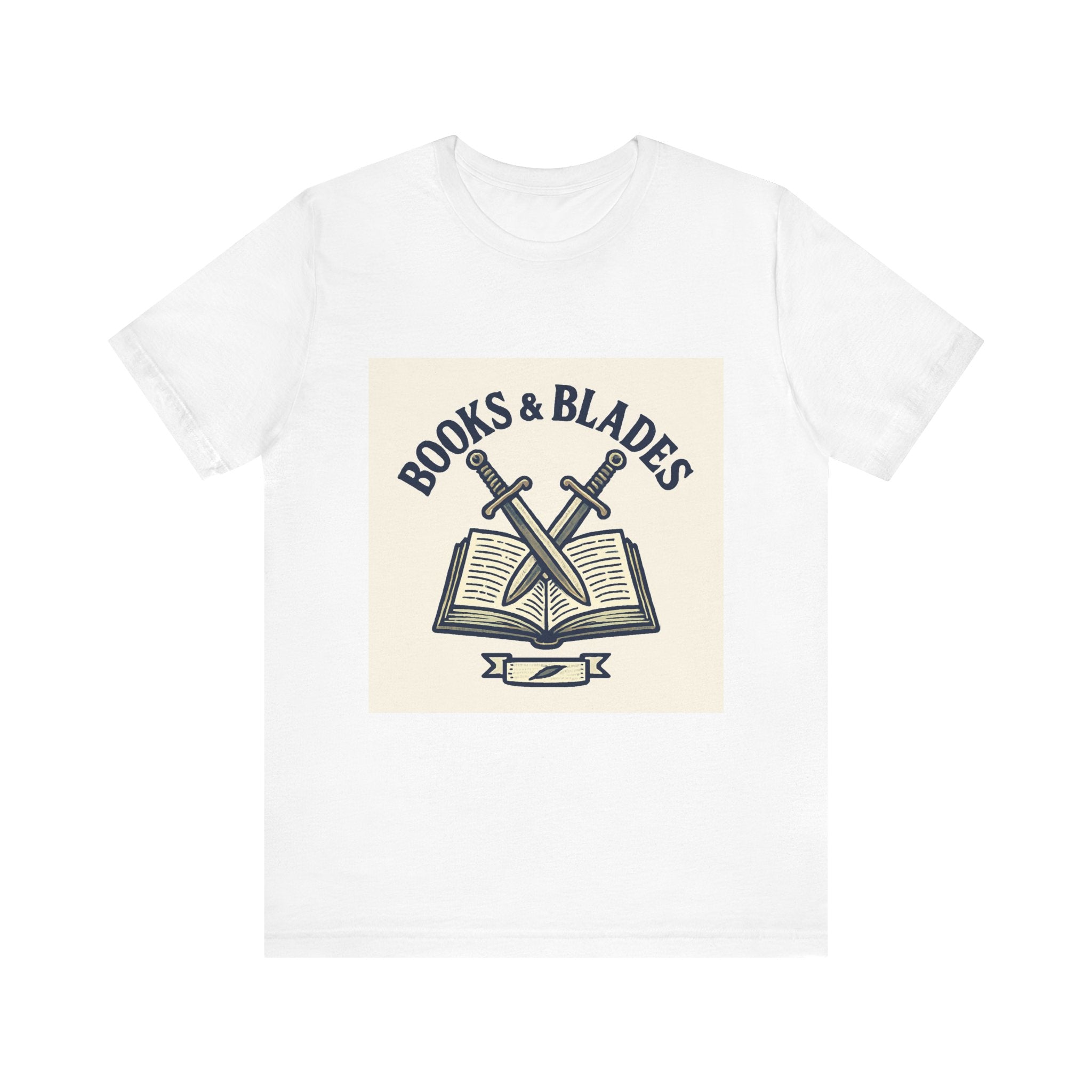 Books & Blades T-Shirt — Literary Swordfan Tee