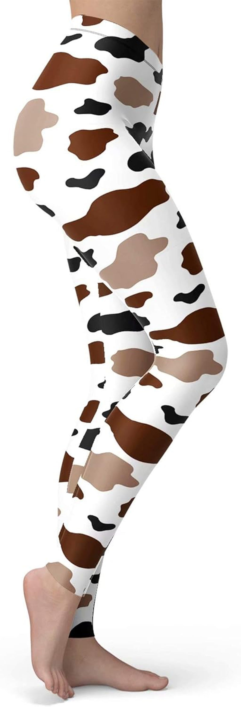 Women'S Leopard Printed Leggings Animal Skin Brushed Buttery Soft Tights