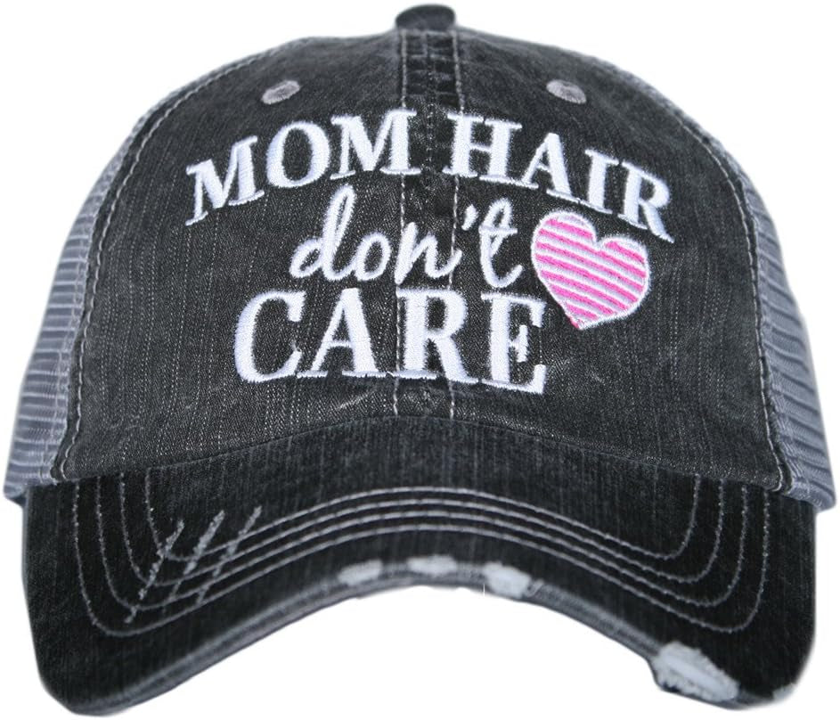 Mom Hair Don'T Care Women'S Trucker Hats Caps