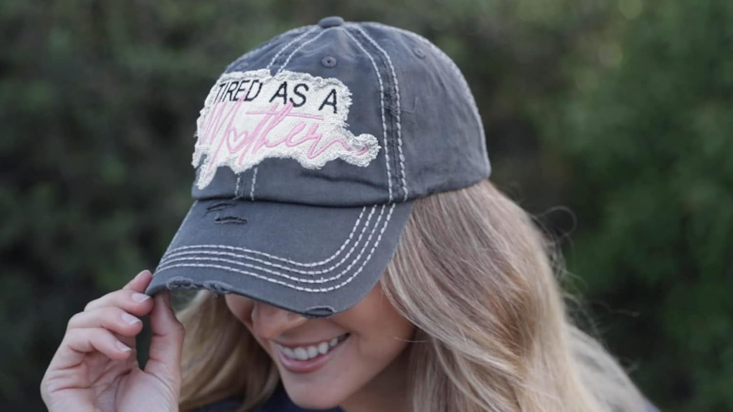 Distressed Vintage Baseball Cap - Embroidered Patch Women'S Hat - Holiday, Lifestyle & Patriotic Designs