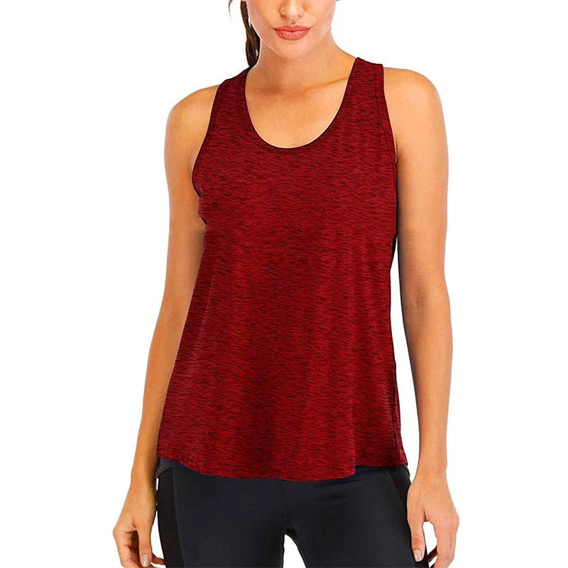 Yoga Shirt Female New Style T-Shirt Loose Fitness Tops Vest Women Sleeveless Sport Tee Quick-Drying Gym Running Workout Blouse