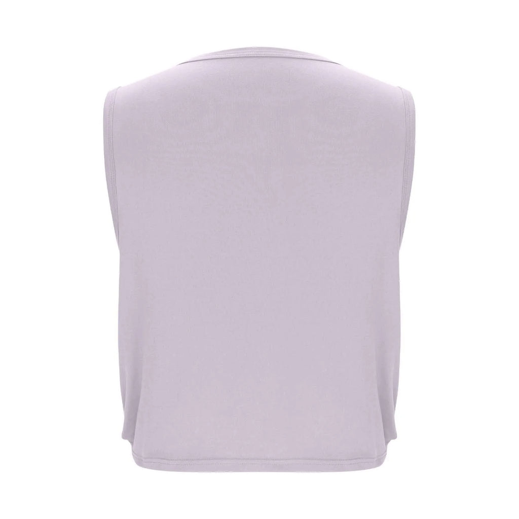 Women Sleeveless Yoga Tops Breathable Blouse Cover Up Gym Workout Cool T-Shirt Running Short Tank Crop Top Athletic Vest