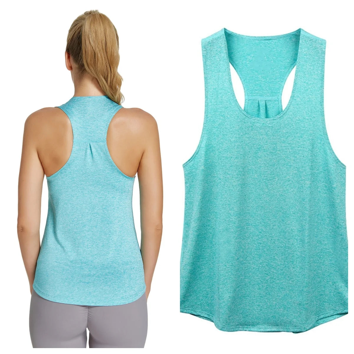 Women's Activewear: Solid Wrap Back Sports Tank Tops - Sleeveless, Breathable & Asymmetrical Hem Fit - Perfect For Fitness & Wor