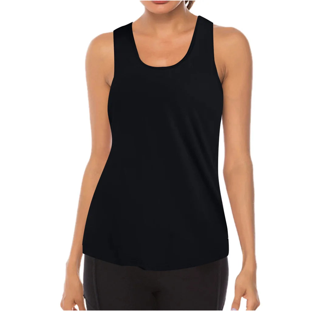 Women Yoga Tops  Sexy Tank Tops Loose Thin Sports Vest Breathable Sleeveless T-shirt Gym Fitness Running Shirts Girls