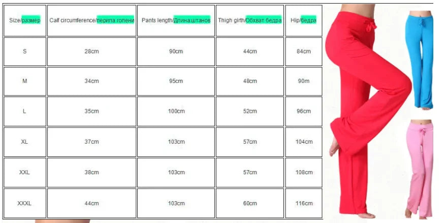 Activewear Women Wide Leg Pants Casual Cotton Yoga Pants With Pockets High Waist Drawstring Baggy Sweatpants Flare Leggings