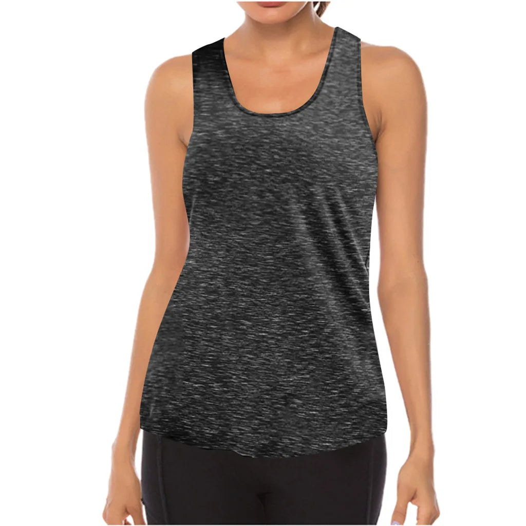 Women Yoga Tops  Sexy Tank Tops Loose Thin Sports Vest Breathable Sleeveless T-shirt Gym Fitness Running Shirts Girls
