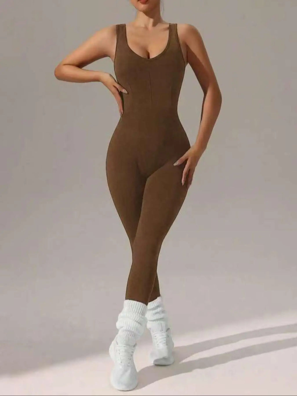 4 colors available Women's vest trousers jumpsuits - sexy hollow vest design - elastic and soft yoga running suit