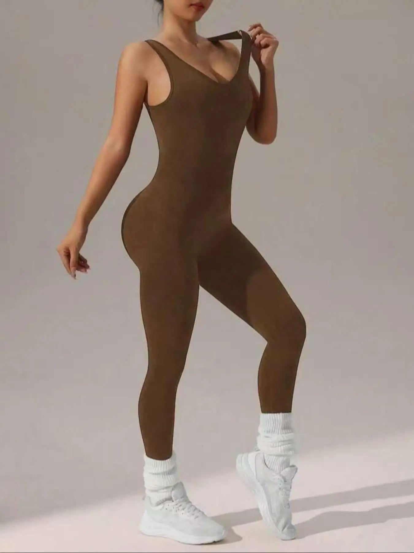 4 colors available Women's vest trousers jumpsuits - sexy hollow vest design - elastic and soft yoga running suit