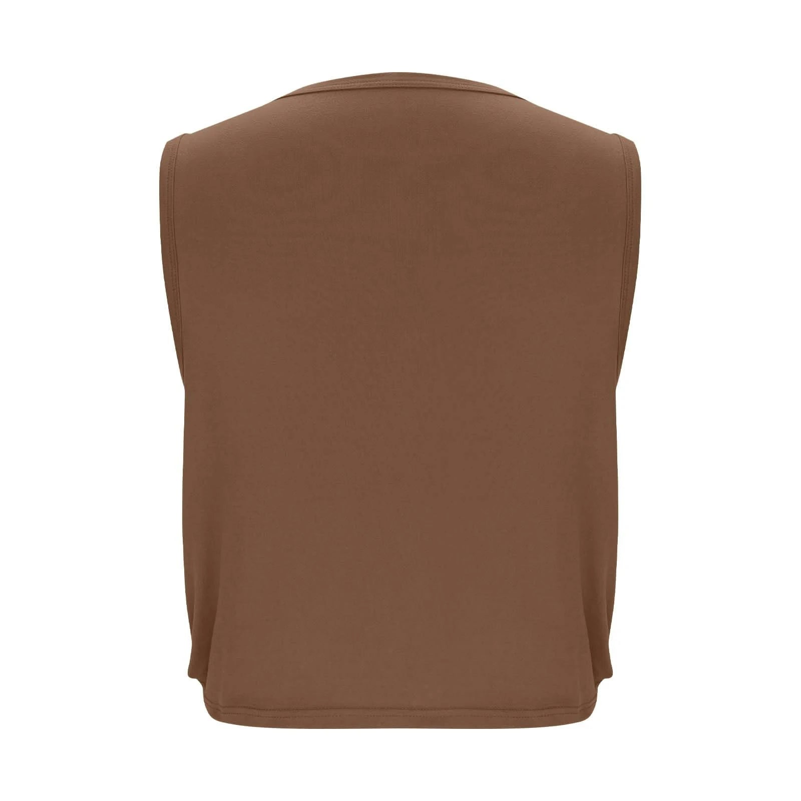 Women Sleeveless Yoga Tops Breathable Blouse Cover Up Gym Workout Cool T-Shirt Running Short Tank Crop Top Athletic Vest