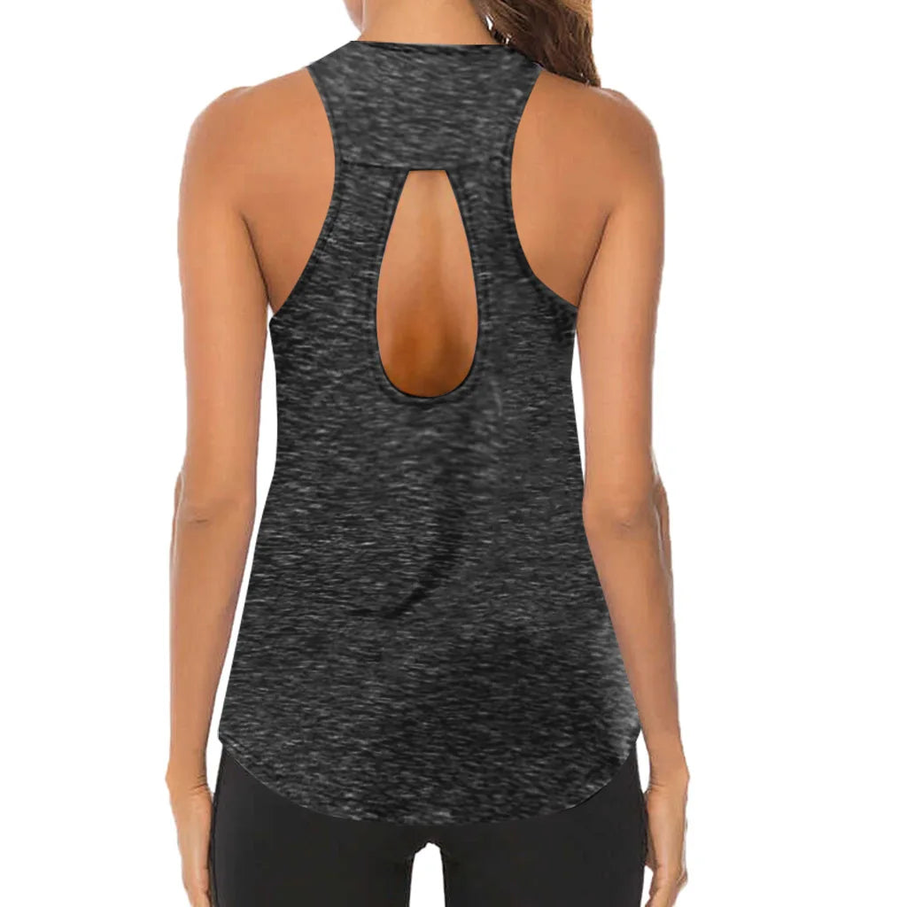 Women Yoga Tops  Sexy Tank Tops Loose Thin Sports Vest Breathable Sleeveless T-shirt Gym Fitness Running Shirts Girls