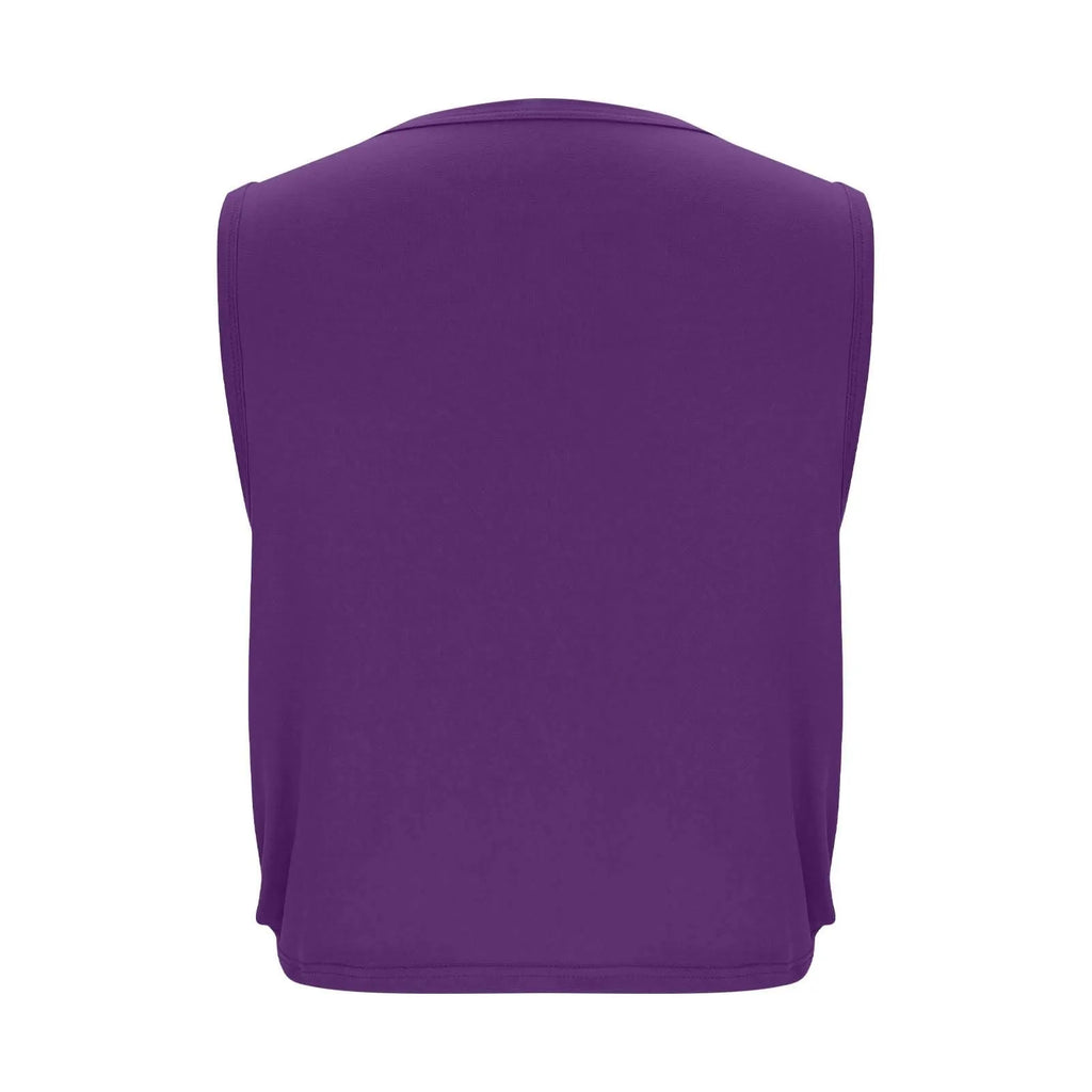 Women Sleeveless Yoga Tops Breathable Blouse Cover Up Gym Workout Cool T-Shirt Running Short Tank Crop Top Athletic Vest