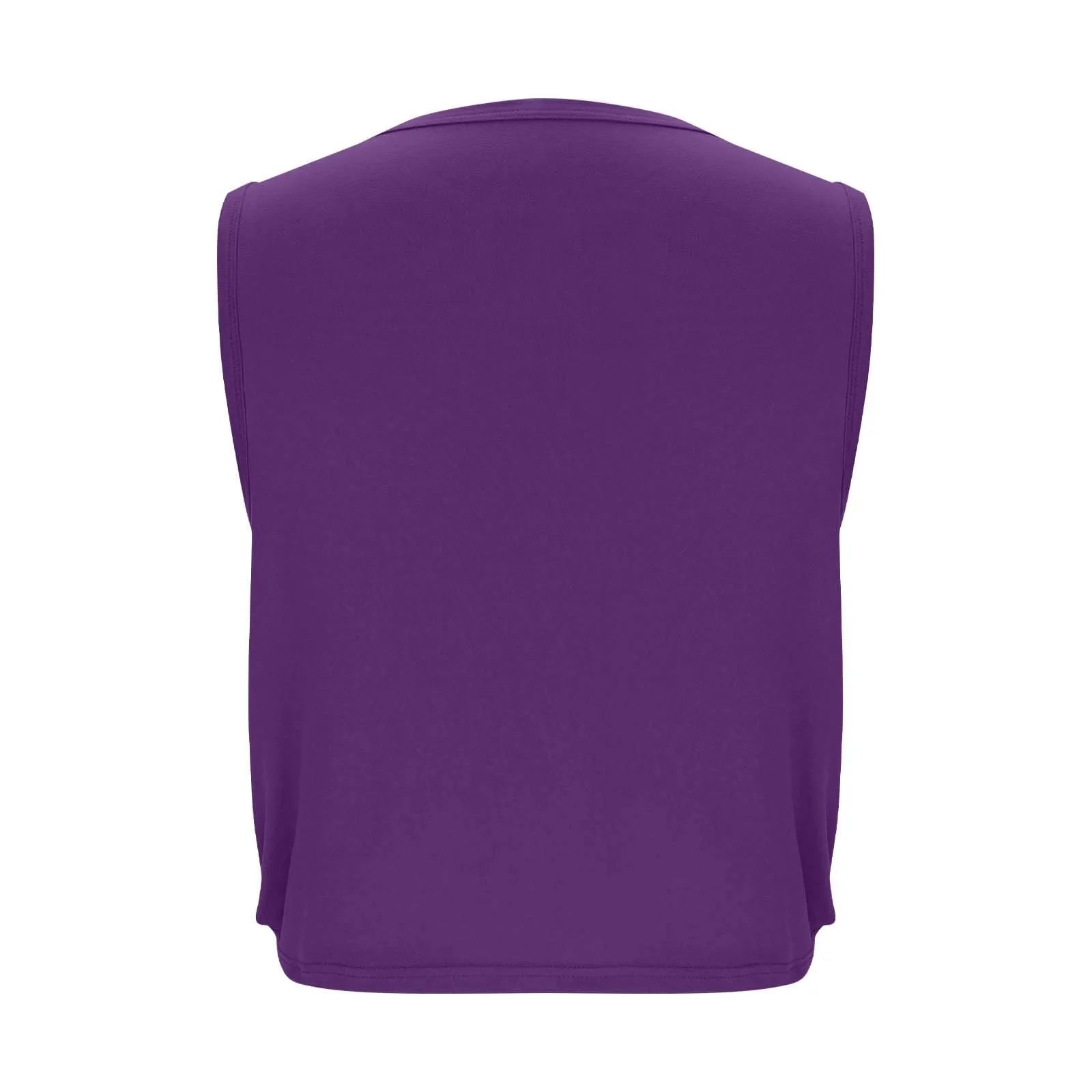 Women Sleeveless Yoga Tops Breathable Blouse Cover Up Gym Workout Cool T-Shirt Running Short Tank Crop Top Athletic Vest