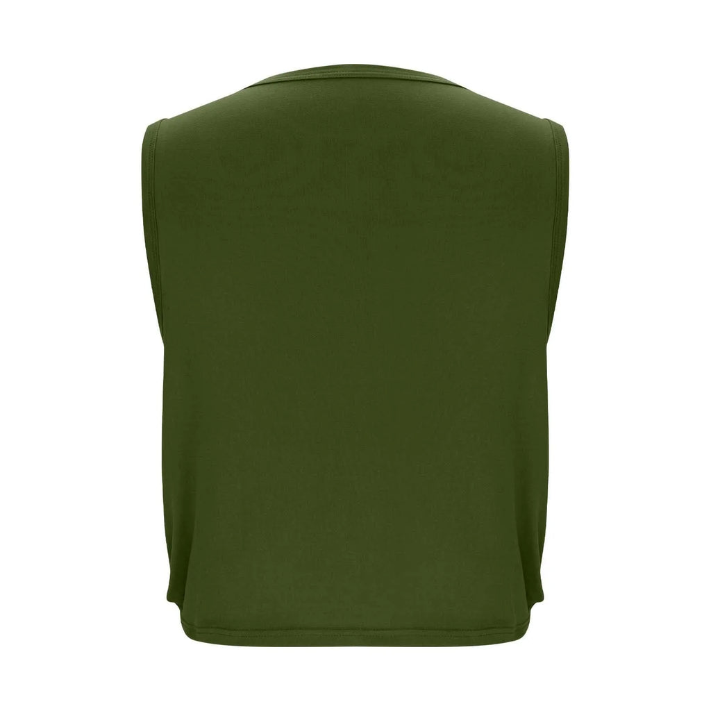 Women Sleeveless Yoga Tops Breathable Blouse Cover Up Gym Workout Cool T-Shirt Running Short Tank Crop Top Athletic Vest