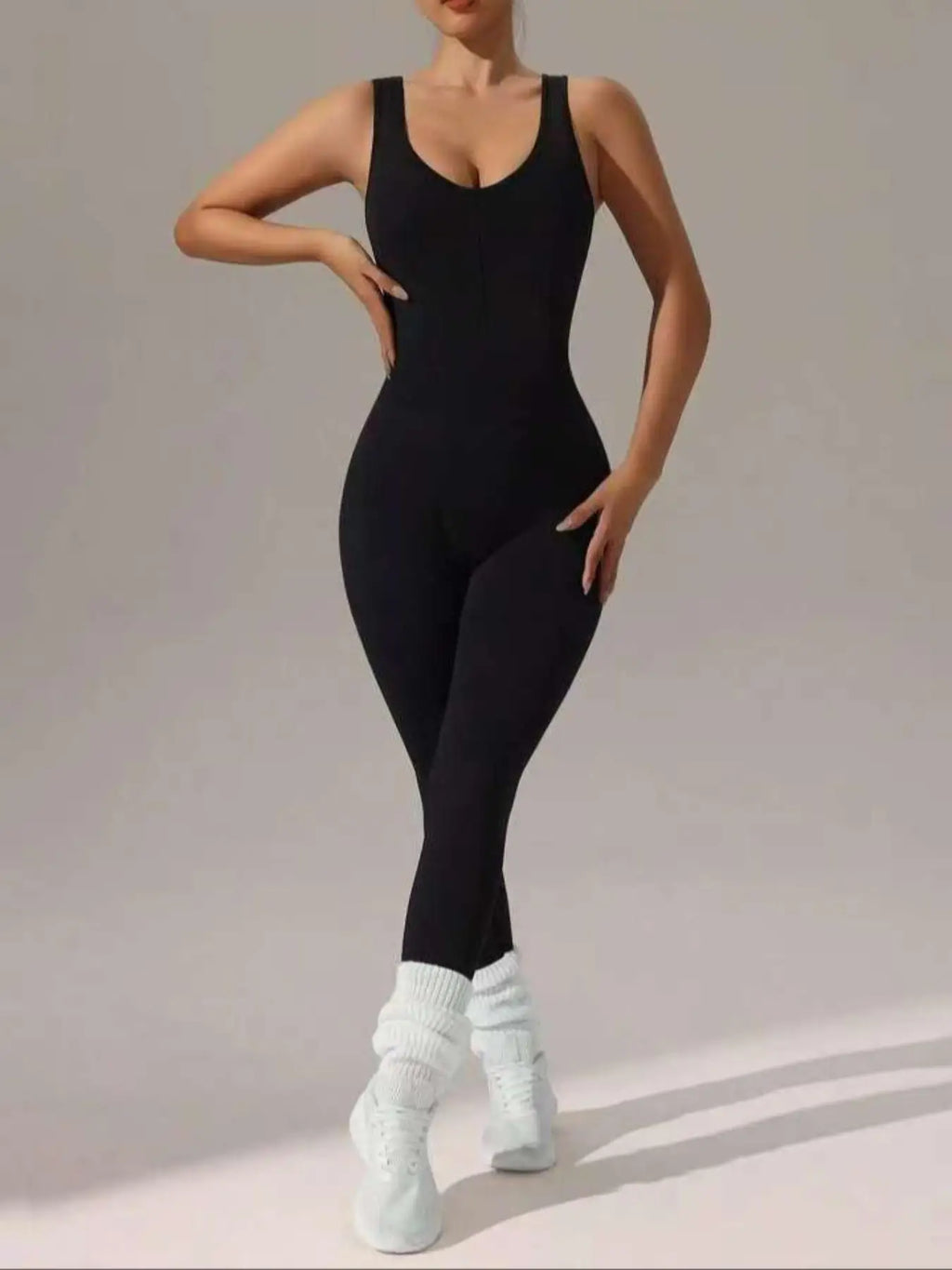 4 colors available Women's vest trousers jumpsuits - sexy hollow vest design - elastic and soft yoga running suit