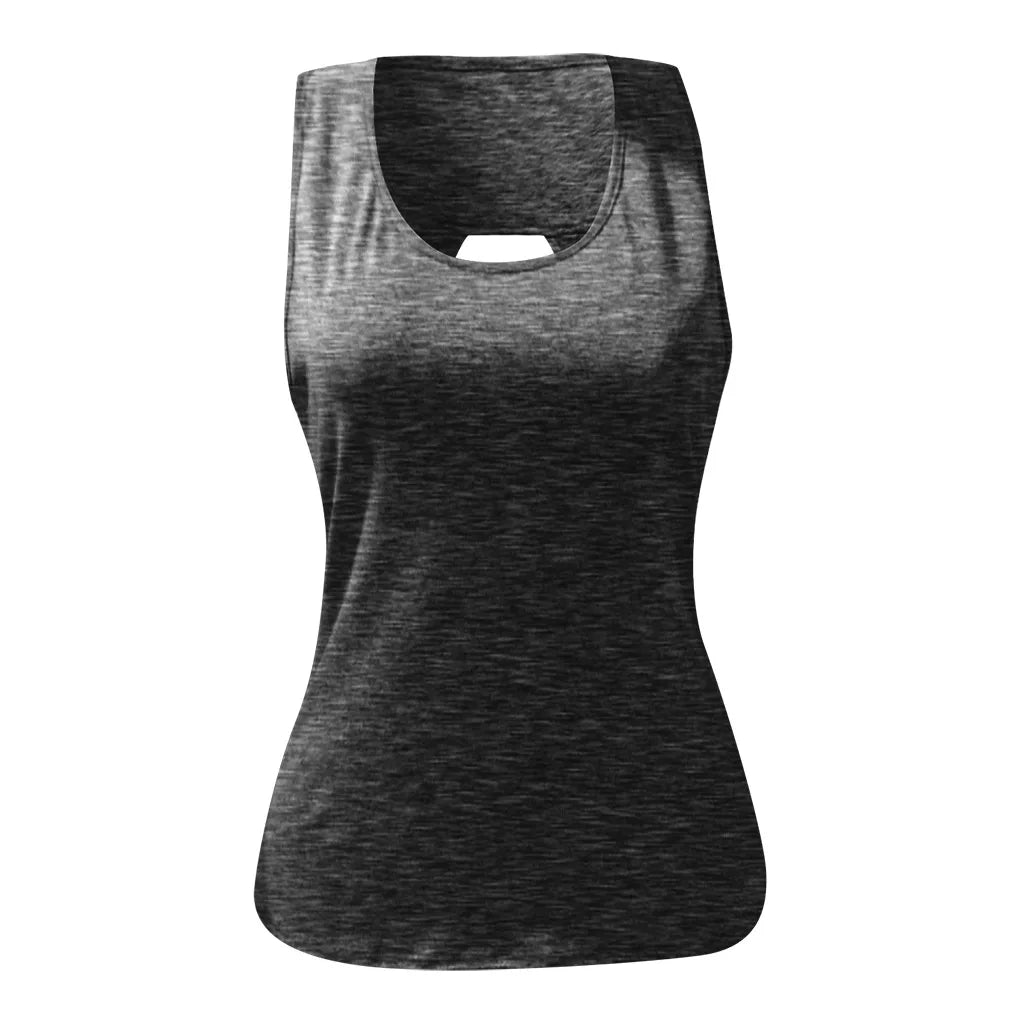 Women Yoga Tops  Sexy Tank Tops Loose Thin Sports Vest Breathable Sleeveless T-shirt Gym Fitness Running Shirts Girls