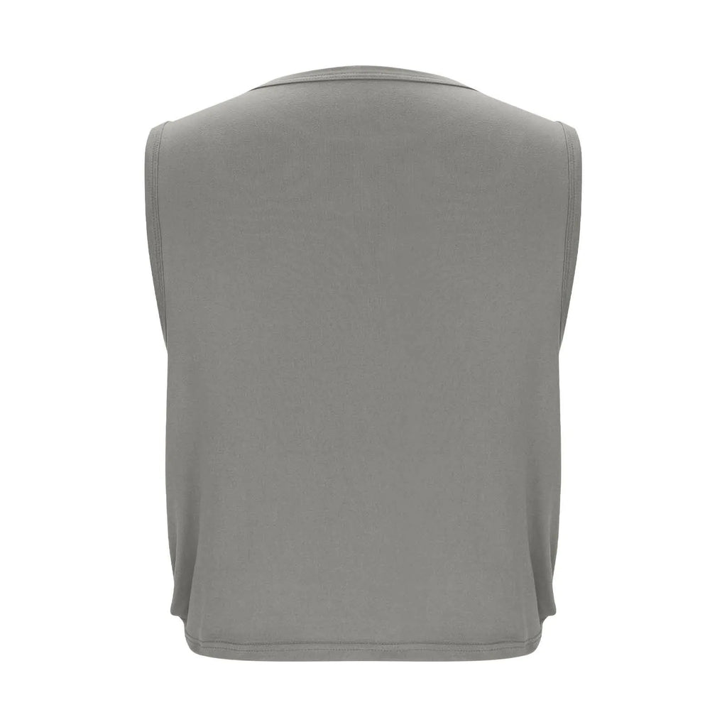 Women Sleeveless Yoga Tops Breathable Blouse Cover Up Gym Workout Cool T-Shirt Running Short Tank Crop Top Athletic Vest