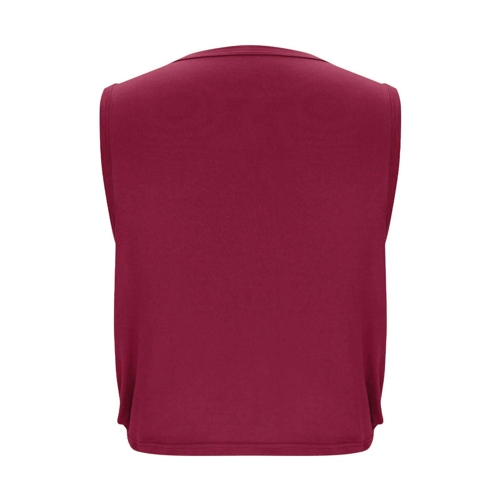 Women Sleeveless Yoga Tops Breathable Blouse Cover Up Gym Workout Cool T-Shirt Running Short Tank Crop Top Athletic Vest