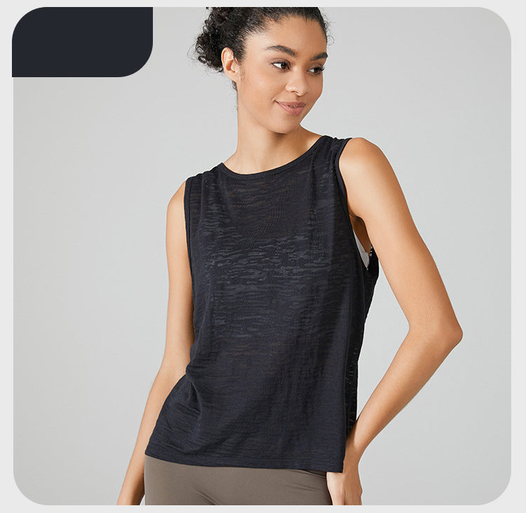 Sleeveless Racerback Workout Tank Tops for Women, Gym Running Training Yoga Shirts, Women Athletic Fitness Sport Yoga Vest