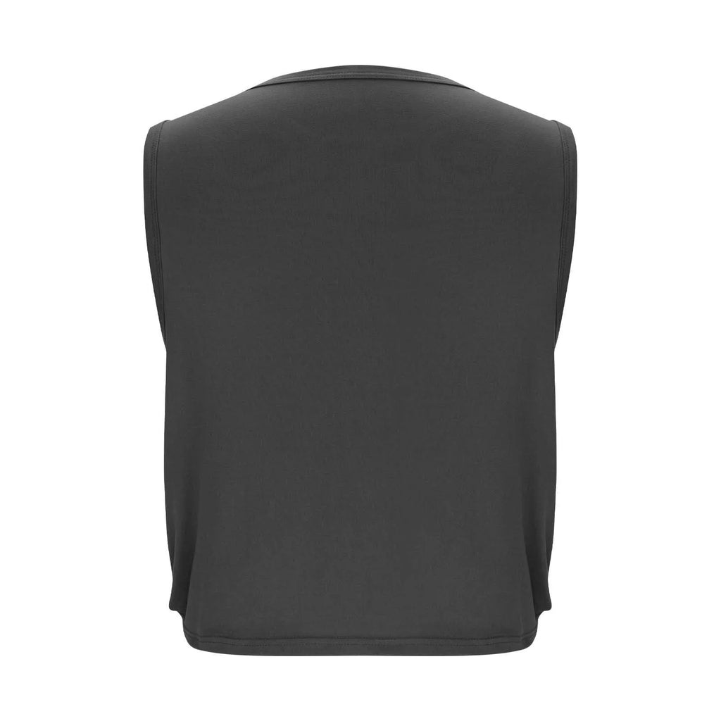 Women Sleeveless Yoga Tops Breathable Blouse Cover Up Gym Workout Cool T-Shirt Running Short Tank Crop Top Athletic Vest