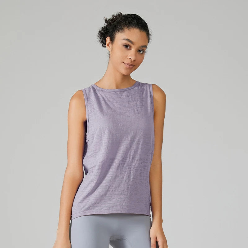 Sleeveless Racerback Workout Tank Tops for Women, Gym Running Training Yoga Shirts, Women Athletic Fitness Sport Yoga Vest