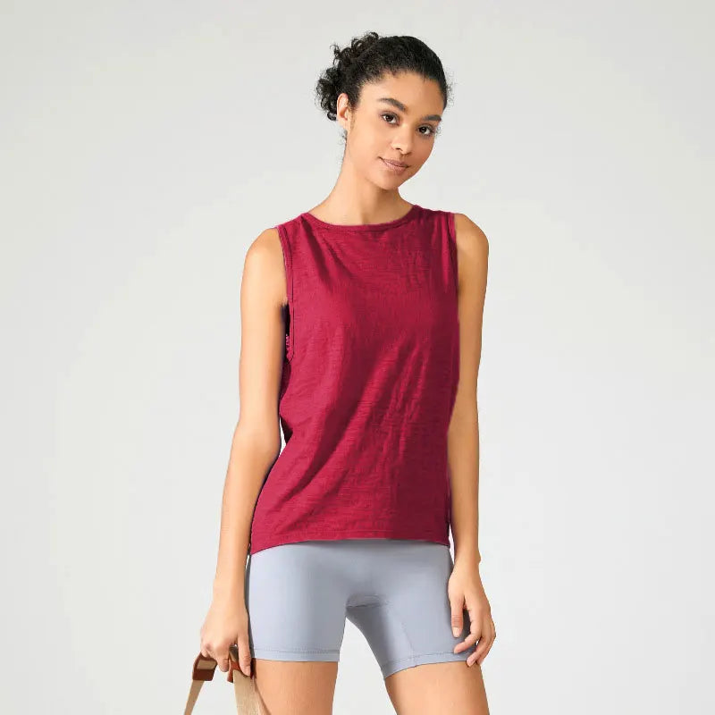 Sleeveless Racerback Workout Tank Tops for Women, Gym Running Training Yoga Shirts, Women Athletic Fitness Sport Yoga Vest