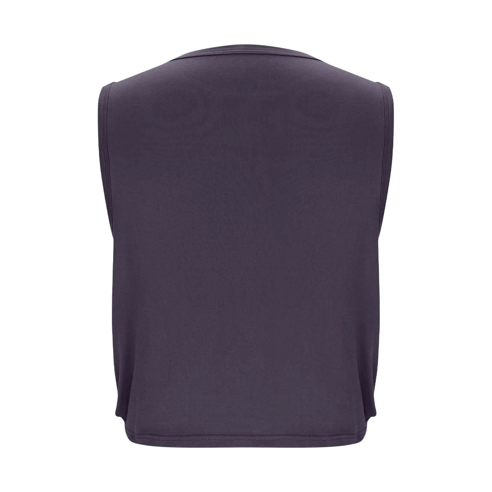 Women Sleeveless Yoga Tops Breathable Blouse Cover Up Gym Workout Cool T-Shirt Running Short Tank Crop Top Athletic Vest