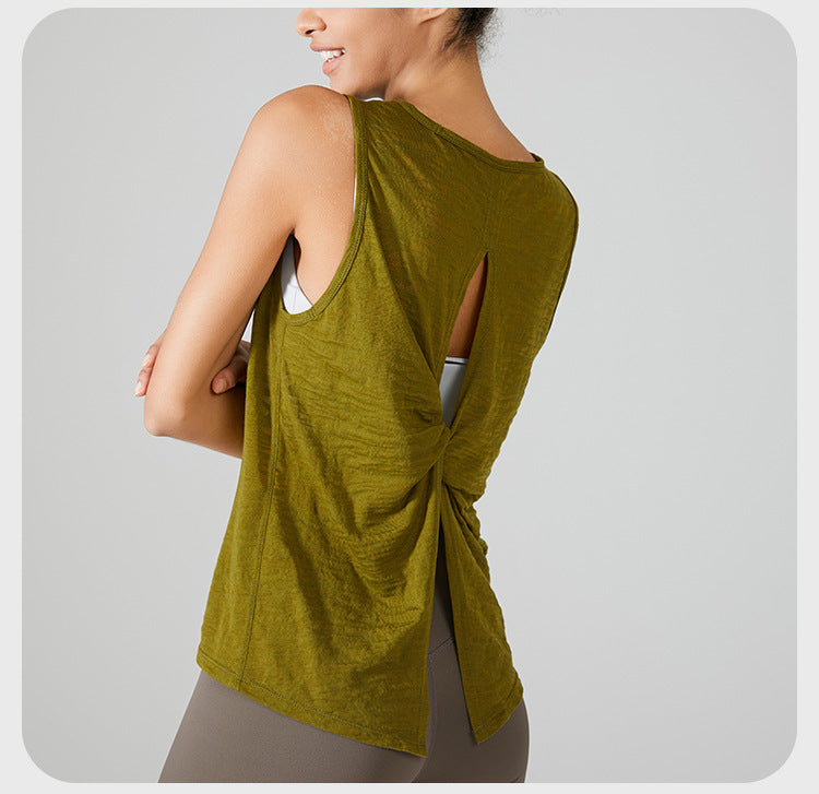 Sleeveless Racerback Workout Tank Tops for Women, Gym Running Training Yoga Shirts, Women Athletic Fitness Sport Yoga Vest