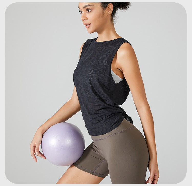 Sleeveless Racerback Workout Tank Tops for Women, Gym Running Training Yoga Shirts, Women Athletic Fitness Sport Yoga Vest