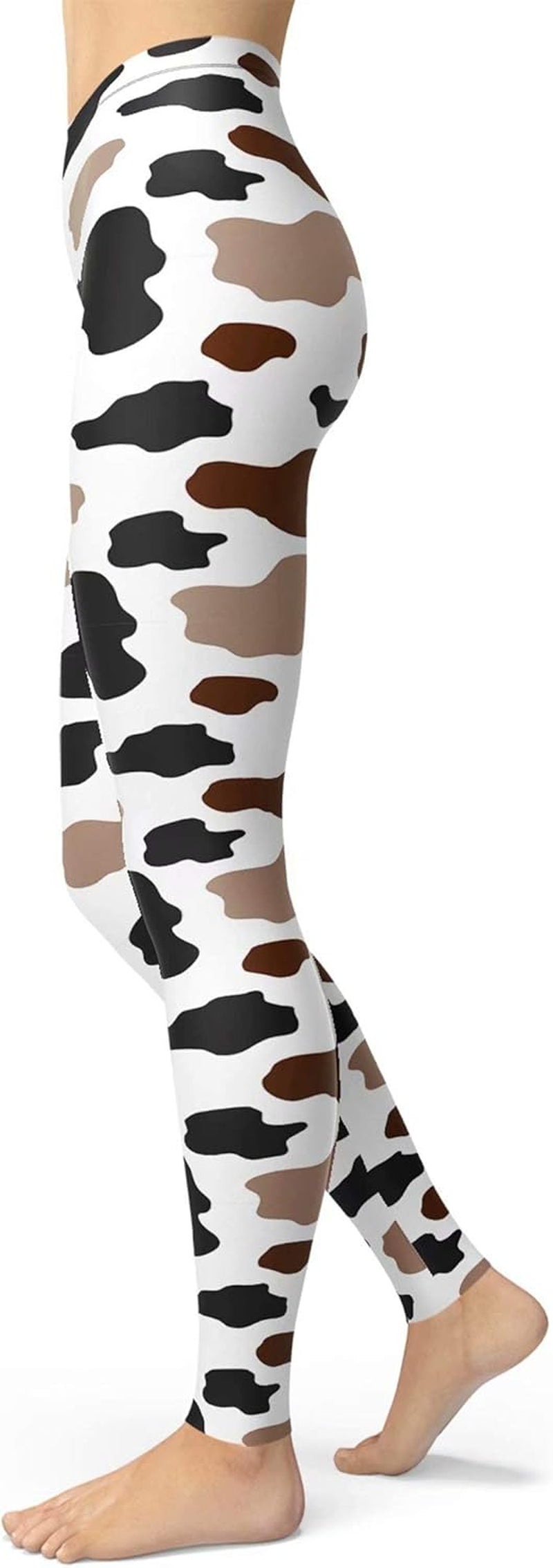 Women'S Leopard Printed Leggings Animal Skin Brushed Buttery Soft Tights