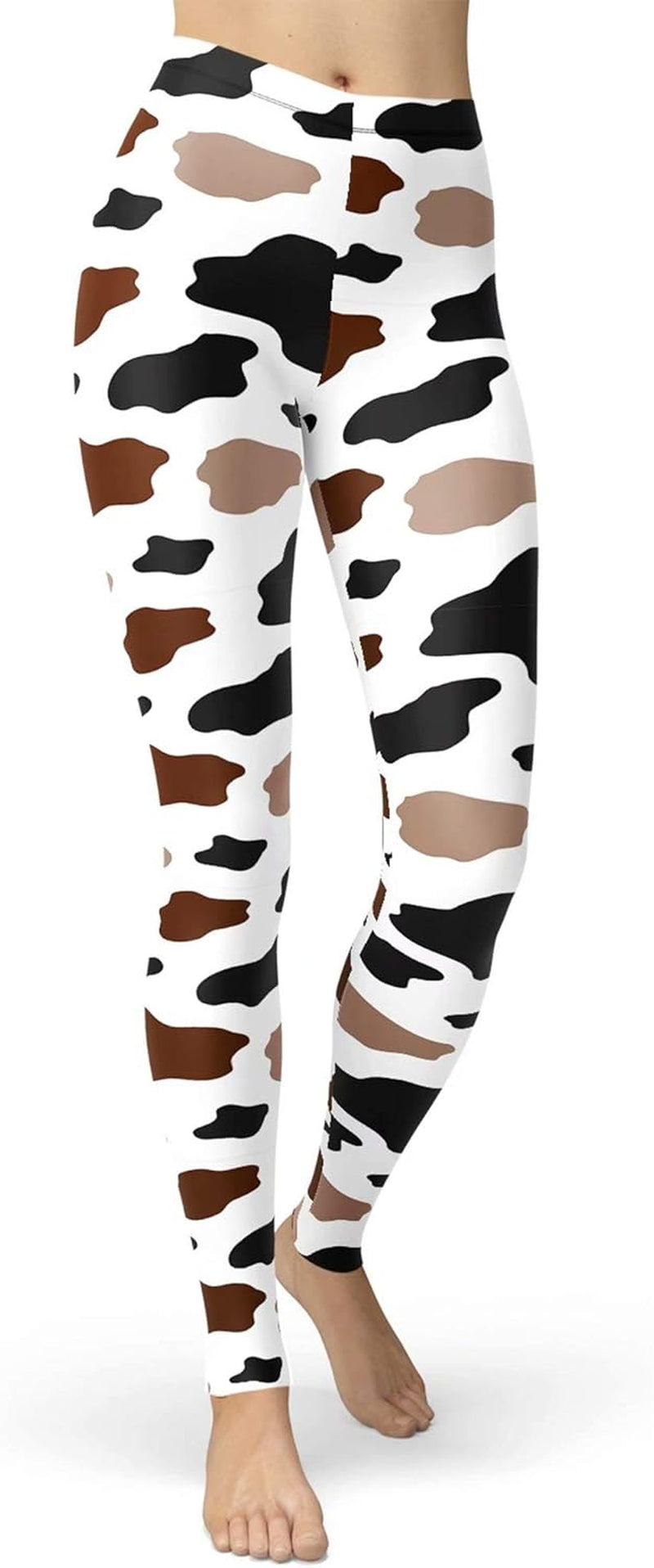 Women'S Leopard Printed Leggings Animal Skin Brushed Buttery Soft Tights
