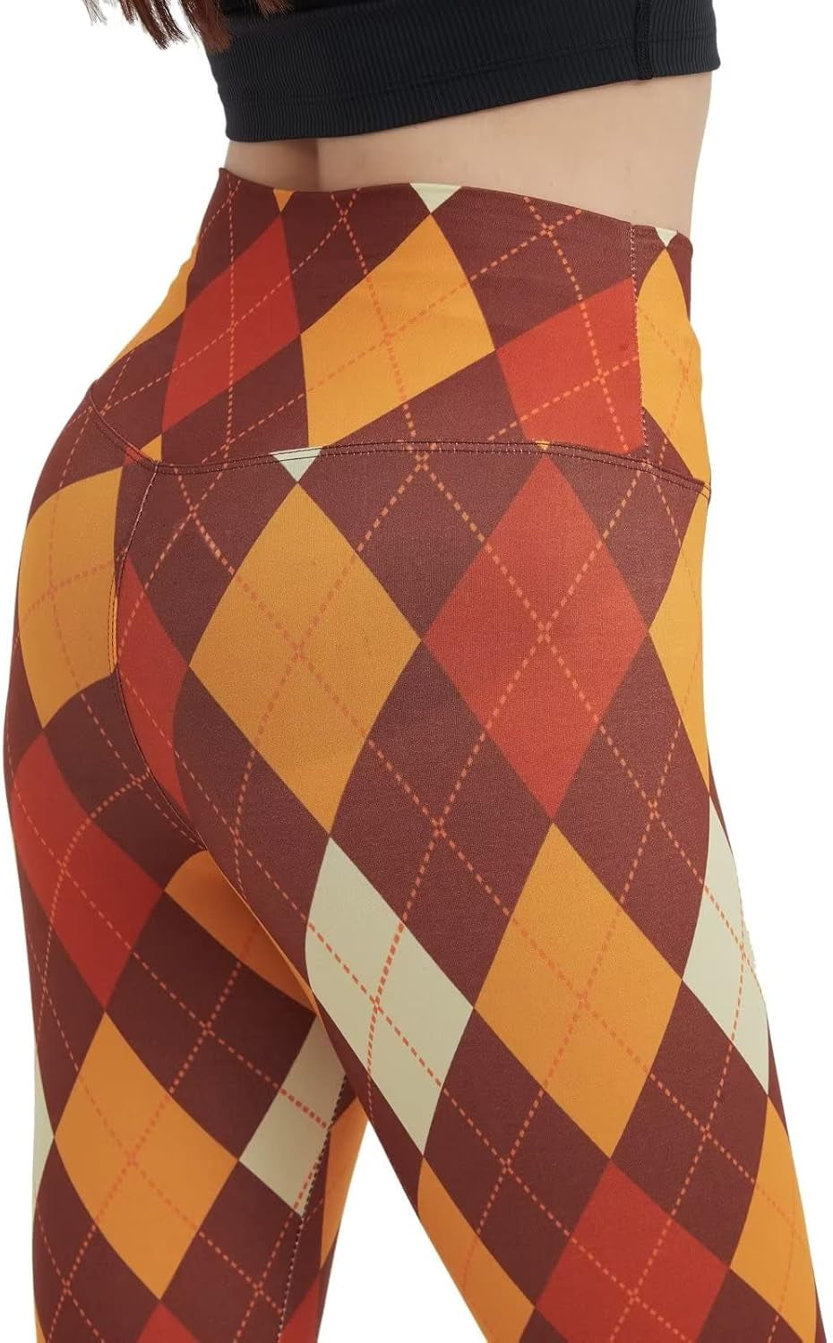 Women'S Christmas Halloween Crossover Leggings High Waisted Buttery Soft Printed Tights 27"