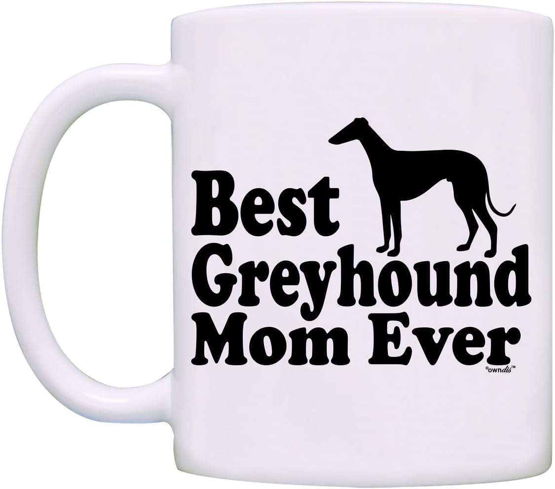 Greyhound Mom Coffee Mug-0088-White