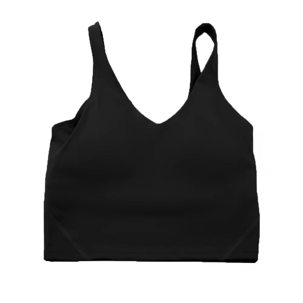 Women'S Sports Yoga Bra U-Back Gathering High Quality Fitness Running Shock Proof, Quick Drying, Breathable Sports Tank Top