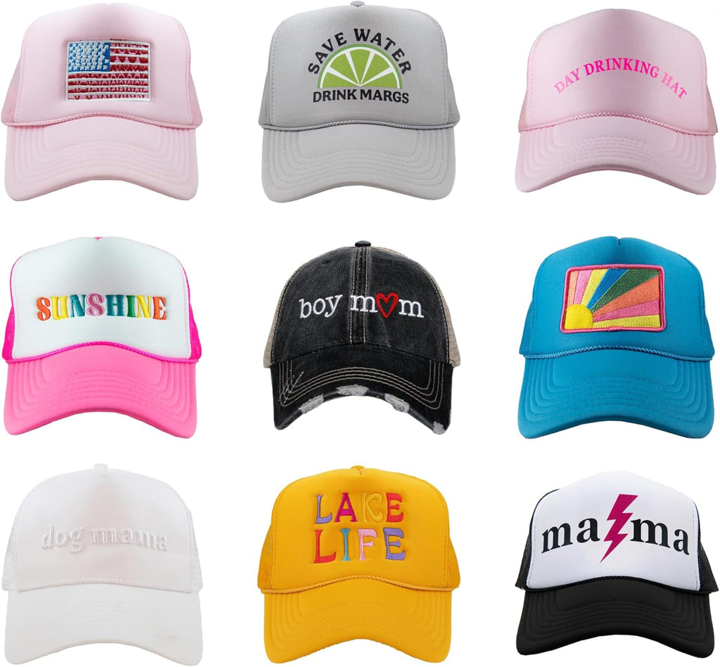 Mom Hair Don'T Care Women'S Trucker Hats Caps