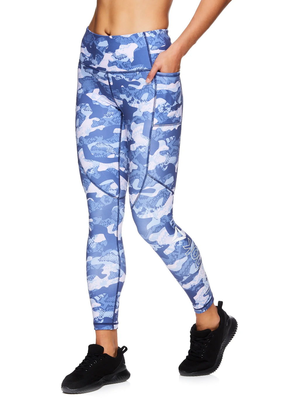 Women'S Essential High Rise Printed Leggings with Side Pockets