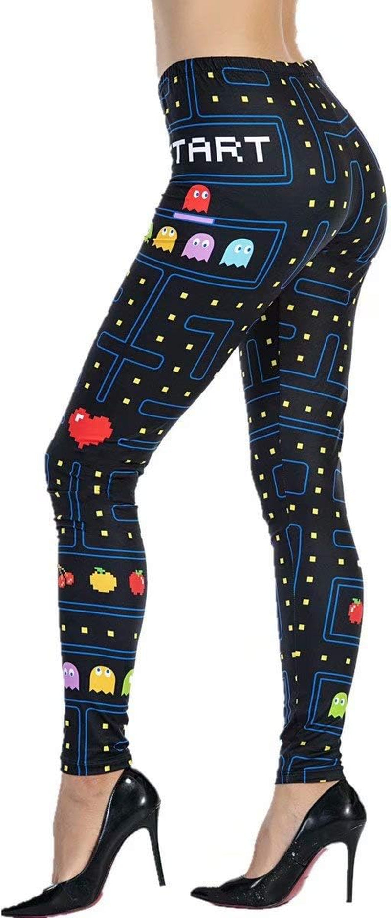 Printed Leggings Basic Workout Yoga Pants Buttery Smooth Womens Leggings