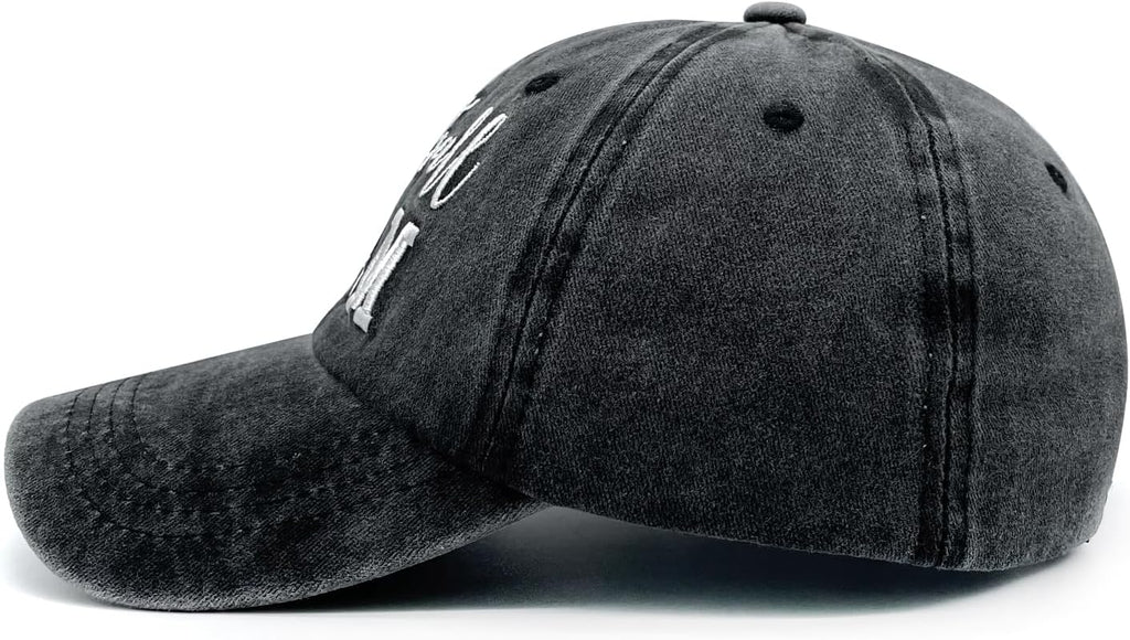 Embroidered Football Mom Hat, Football Mom Gifts for Women, Adjustable Baseball Caps for Mama